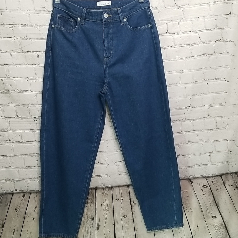 LOFT Women's Blue Barrel Jeans Size 27 Size 4